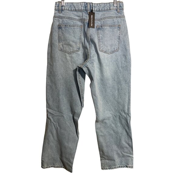 PrettyLittleThing Womens Light Blue High Rise Straight Leg Jeans US 6 UK10 - Picture 2 of 8